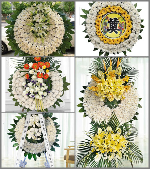 湖北孝感市安陆市棠棣镇长岗村花圈速递