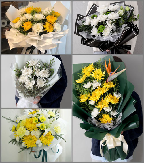 湖北孝感市安陆市棠棣镇长岗村白事花束代送